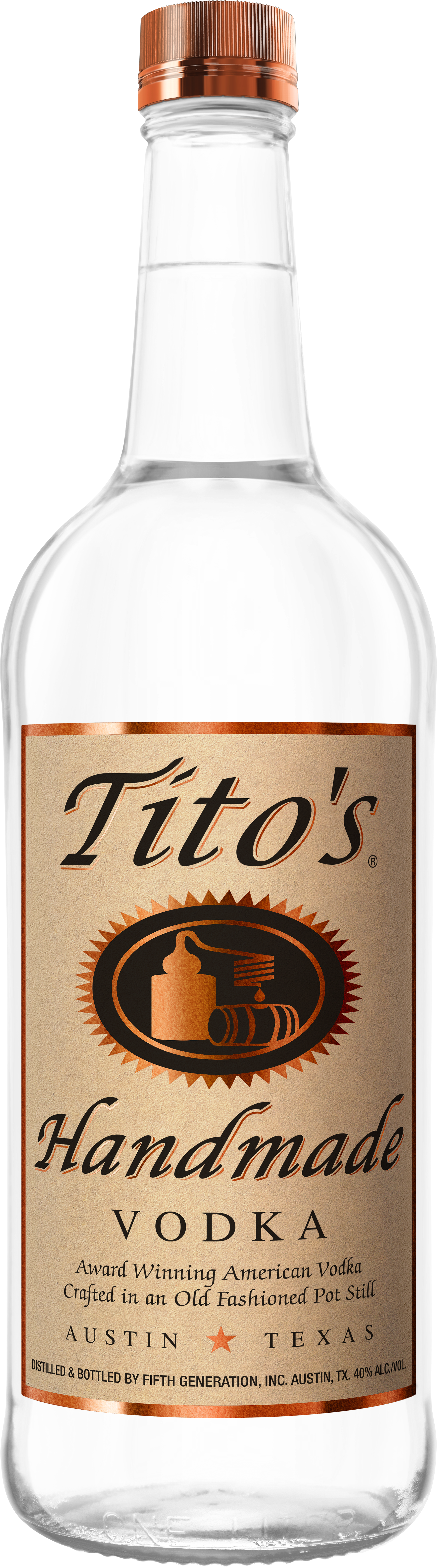 Bottle of Tito's Handmade Vodka