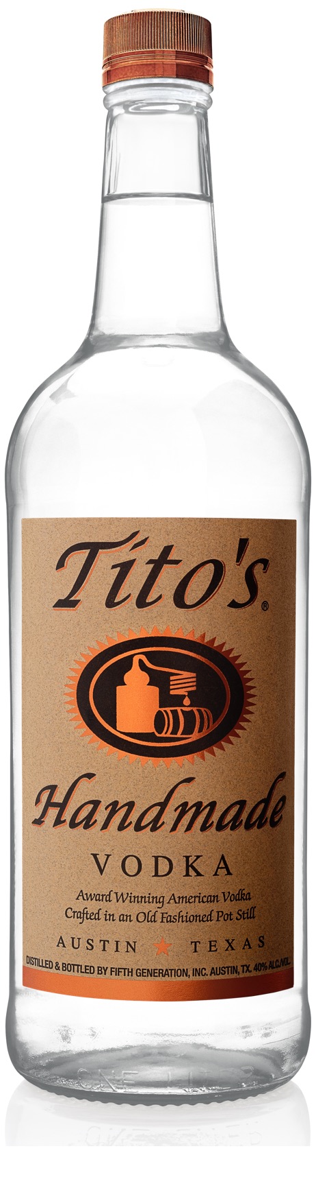 Bottle of Tito's Handmade Vodka